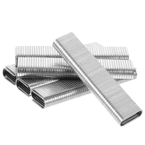 Housoutil 1000pcs Code Nail Pneumatic Stapler Staples Small Staples Pneumatic Staples Woodworking Staples Metal