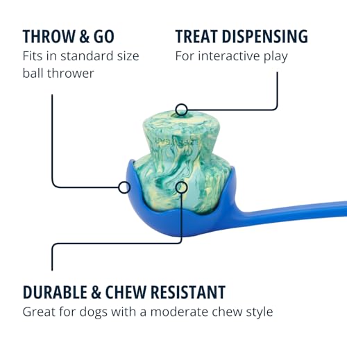 RUFFWEAR Toadstool Dog Toy, Interactive Dog Chew Toy, Pet Safe Dog Treats Dispenser Ball - Image 3