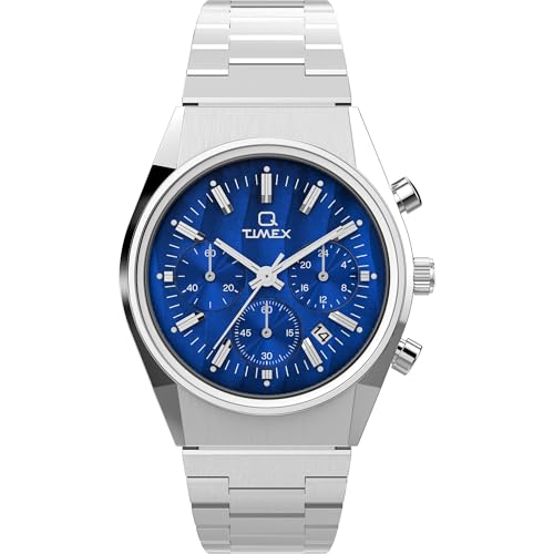 Timex Men's Q Falcon Eye 40mm Stainless Steel Watch - TW2W33700H7