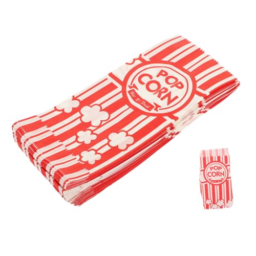 GLEAVI 20Pcs Grease Popcorn Bags Fun Snack Holders for Parties Birthdays and Movie Design for for Popcorn and Snack Packing