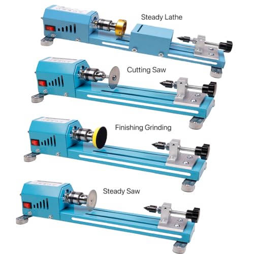 image for BACHIN Mini Lathe Wood Lathe Machine Multi-Purpose Type Lathe with Woo