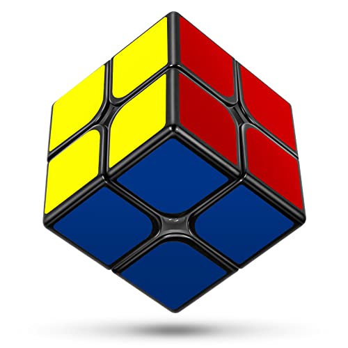 KOSTACHI Speed Cube 2x2, Cubo Mágico Profesional 2x2x2 Negro, Rompecabezas en 3D Twist, Juguetes y Juegos para Adultos y Niños