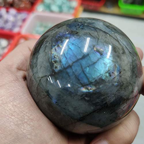 ラブラドライトスフィア　大玉　台付き1個 Amazon.co.jp: 天然水晶の原石 ラブラドライト スフィア 天然