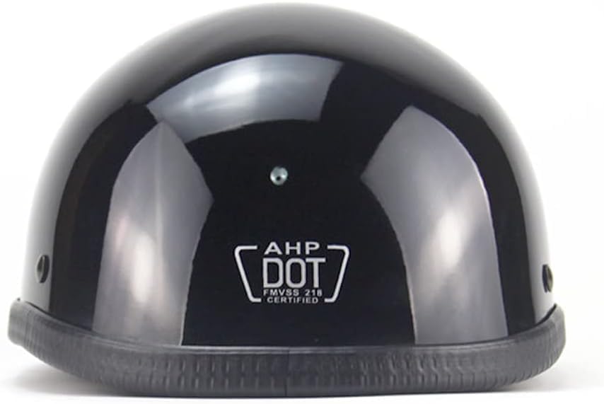 Miniatura 2 de Casco de motocicleta alemán, medio casco para adultos, casco abierto, casco de media cara aprobado por DOT vintage para scooters y motocicletas