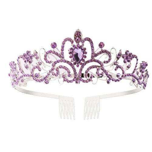 Wedding Tiaras Crowns Headbands for Women and Teens Baroquely Crystal Crownpiece for Proms and Formal Event Gathering Crystal Ti