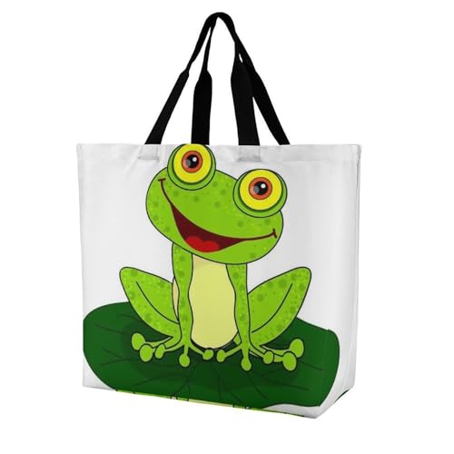 Sac de transport spacieux et écologique Happy Frog grand cabas solide pour voyage