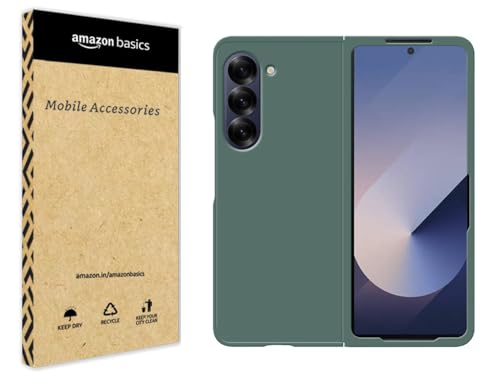 Image of amazon basics Hard Case Cover for Samsung Galaxy Z Fold 6 (Green)