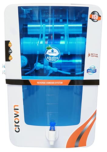 Image of AQUA D PURE Bio Alkaline With Advanced Copper Ro Water Purifier With Ro, Uv, Uf, Tds Adjuster 12L | 8 Stage Purification | Suitable For All Type Water Supply, Blue