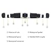 VCE Waterproof RJ45 Coupler IP68, CAT6/CAT5E/CAT5 Female to Female Coupler Connector Shielded 8Pin for Outdoor Ethernet LAN Cable 2-Pack, 5.3 in #5