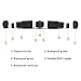 VCE Waterproof RJ45 Coupler IP68, CAT6/CAT5E/CAT5 Female to Female Coupler Connector Shielded 8Pin for Outdoor Ethernet LAN Cable 2-Pack, 5.3 in