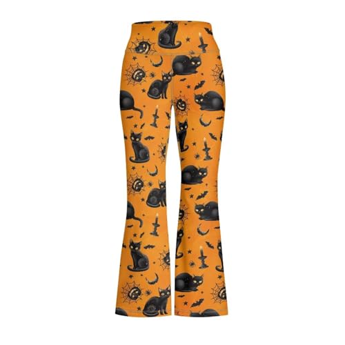 Image of Girls Flare Leggings Cute Bell Bottoms for Teen Girls Wide Leg Sweatpants for 5-14 T