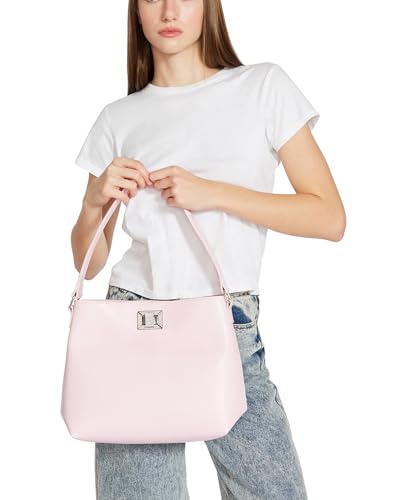 Madden Girl AFALLON Oversized Bucket Bag, Pink4