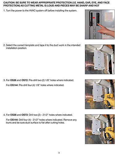 Odorstop Os36Pro1 Uv Air Purifier - 36 Watt System With Energy Saving Airflow Sensor And 16” Bulb (Os36Pro1 W/Air Flow Sensor, 16” Bulbs) #TOP3