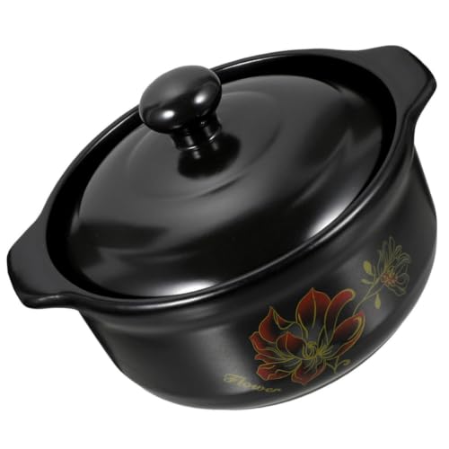 Cocotte en Céramique 1100ml Marmite Ragoût Cuisson Saine Résistante - 2