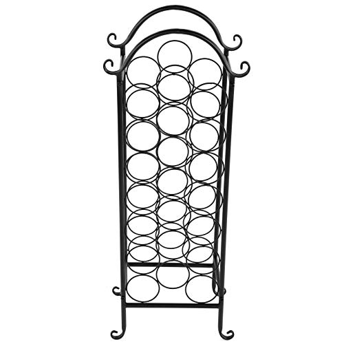 Soporte para 21 botellas con diseño curva en hierro miniatura 4
