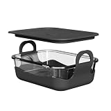 Glass Baking Pan for Ninja Air Fryer, Borosilicate Glass Dis...