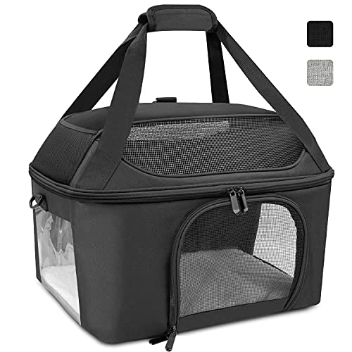 Prodigen Large Cat Carrier Pet Travel Bag for Small Medium Cats Dogs, Soft Pet Carrier for Small Medium Cats Dogs…