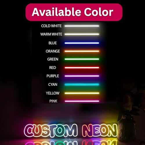 Image of Customize Neon for Kids Birthday with Name Personalized LED Neon Wall Light, Child Name Light for Bedroom, Playroom, Nursery & Birthday Party Decor, Kids Room Wall Art Gift