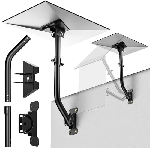 WTPGTI Starlink Gen 3 Mount 360°, Allongement Réglable Starlink kit de Montage Compatible avec Parabole Standard V3 Starlink, Support Mural/Support de Toit...