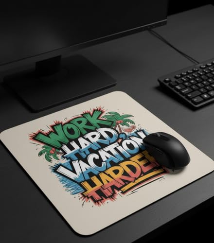 Image of Shivor Motivational Mouse Pad | Inspiring Printed Desk Mat Design | Smooth Cloth Precision Tracking Surface | Heat Resistant Non Slip |Compatible with Laser and Optical Mice | Office Study Gaming Use