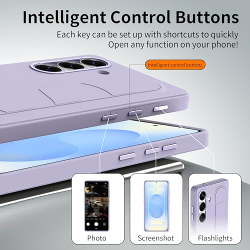 Image of for Samsung Galaxy S25 Plus 5G with Smart Button, Standing Grip Phone Case with Kickstand, for Samsung S25 Plus 5G Case Smart Button Cover | Hand Strap | Soft Touch | Stand Grip | Smart Butto
