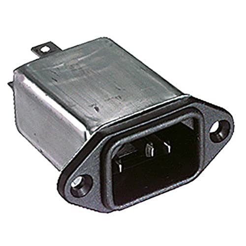 Spina Di Alimentazione Ac Tripolare Vde C14 Da Pannello Con Filtro Emi/Emc