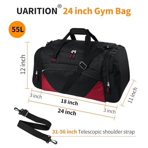 Image of Mens Gym Bag, 55L Large Sports Duffle Bags, Workout Bags Lightweight