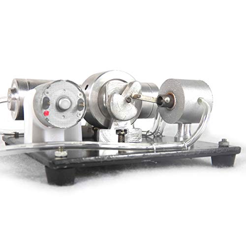 Batop Stirlingmotor Bausatz , Sterling Engine mit Dampf Kessel und Alkohol Brenner Stirling Engine Kit DIY Stirlingmotor… – Bild 5