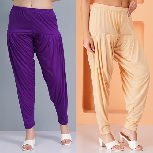 Image of Buy That Trendz Patiala Salwar for Women Relaxed Fit Viscose Patiyala Salwar Harem Bottom Pants