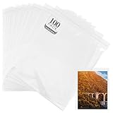 Halloween Cellophane Bags 13''x15'', 100 Pcs Clear Plastic Poly Bags, Resealable Self-Sealing Cello Bags for Prints, Clothing, Shirts, Decorative Wrappers, Party Favors, Artwork for All Saints' Day