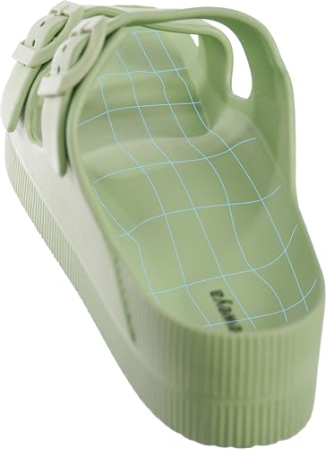 Image of Weweya Platform Sandals Women Arch Support Sandal Buckle Straps Slides