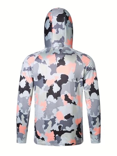 Generic Fishing Hoodie Men's Long Sleeve UV UPF 50+ Shirt Sun Shirt Hiking Sport Lightweight Long Sleeve Mask2