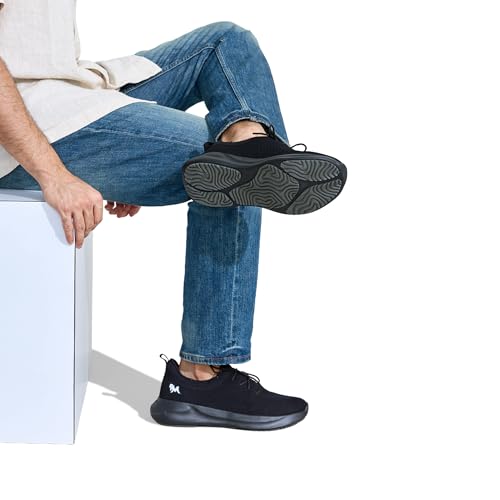 Image of Neeman's ReLive Knit Casual Lace Up Sneakers for Men | Trendy, Lightweight, Breathable Stylish Shoes | Padded Insole for Extra Support | Walking, Travelling, Outdoor Shoes for Men