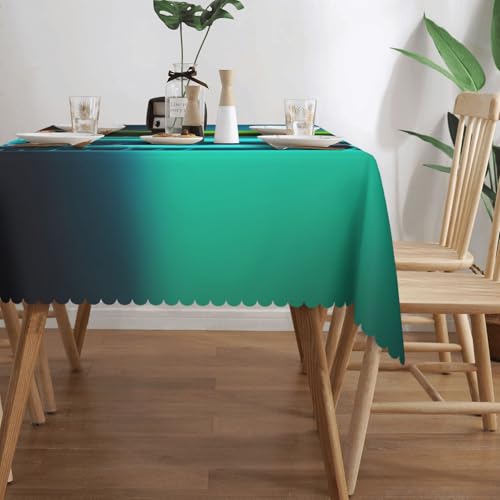 Nappe rectangulaire imperméable anti-déversement table rustique - 4