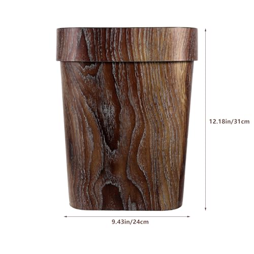Caneca de basura rectangular de plástico MAGICLULU 12L miniatura 2