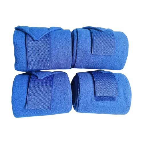 Bandages pour jambes de cheval de 249 cm - Lot de 4 enveloppes élastiques d'équitation
