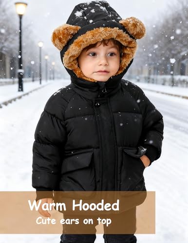 BFUSTYLE Baby Coat 6M-5T Winter Clothes Toddler Boy Girl Jacket Infant Fleece Outerwear with Hooded2