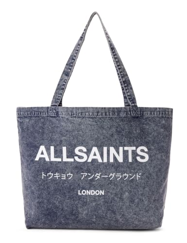 Bolso Tote de Jeans Acid Wash Deep Sea Navy miniatura 1