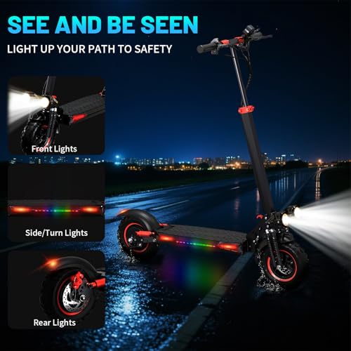 PLAYBIK E-Scooter 11' All-Terrain für Erwachsene, 34 Meilen Reichweite, max 20 km/h, 48V 18Ah...