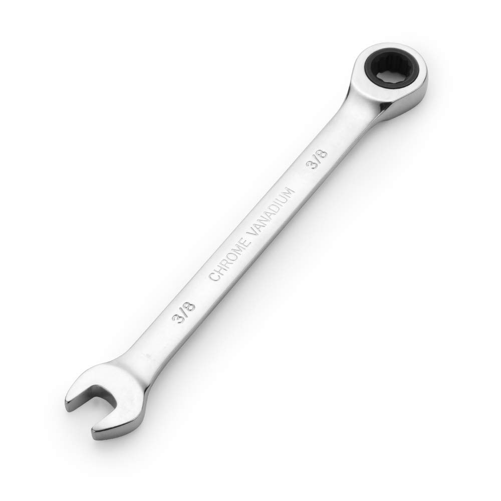 FLZOSPER 3/8 in. SAE Ratchet Wrench,Box End Head 72-Tooth Ratcheting Combination Wrench Spanner