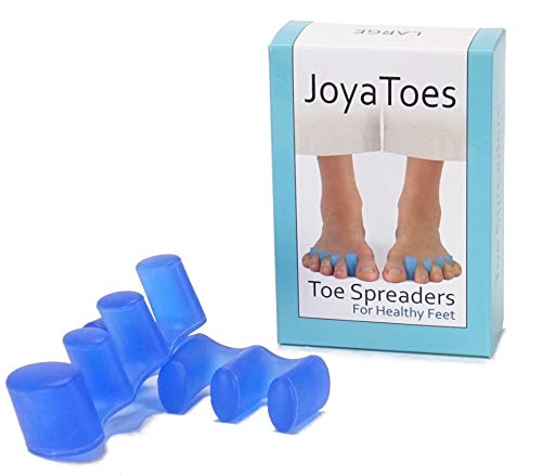 Joy-a-Toes Toe Spreaders, Toe Stretcher & Toe Spacers. ToePal For Yoga. Instant Relief for Toes, Bunion Relief, Hammer Toes, 1 pair - Large Navy Blue