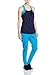 Zumba Fitness Women's Treaded Long Tank Top, Let's Go Indigo, X-Small