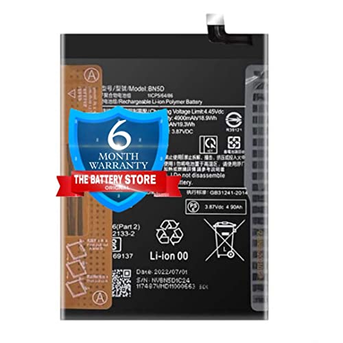 Image of THE BATTERY STORE Original BN5D Battery for Xiaomi Redmi Note 11s Mobile Battery with 6 Month Warranty and high Capacity Battery Backup.Carefully Check Your Phone Model and Purchase (for MI BN5D)