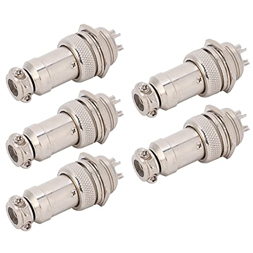 Conector de Enchufe de Aviación Fdit GX16 16 mm 5 pzas miniatura 3