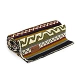 QISU Wool Blanket Throw | Large, Beautiful, Warm, Variegated, Handmade in Ecuador by Local Artisans