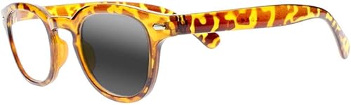 Gafas de lectura multifocal multifocal para hombres y mujeres transición fotocromáticas negro tortuga oval marco gafas de sol
