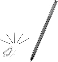 Vista 6 de Galaxy Note 9 - Lápiz capacitivo de repuesto compatible con Samsung Galaxy Note 9 N960 (sin Bluetooth) con puntas/puntas + pin de expulsión (negro)