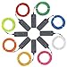 Produktbild EL Kabel Neon Beleuchtung leuchtschnur, El Wire Kit (8er Pack, je 3 m, Rot, Grün, Pink, Zitronengrün, Blau, Weiß, Gelb, Orange)