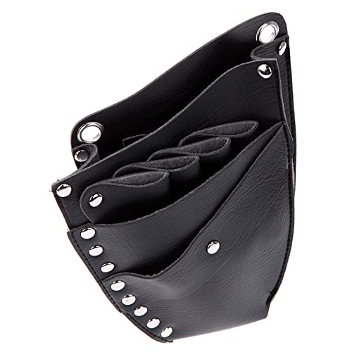 LAURAG Tesoura de barbeiro de couro Estojo de couro de barbeiro tesoura de cabeleireiro estojo supor