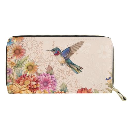 Fashion Women Zip Around Long Wallet PU Phone Clutch Travel Card Holder Purse2